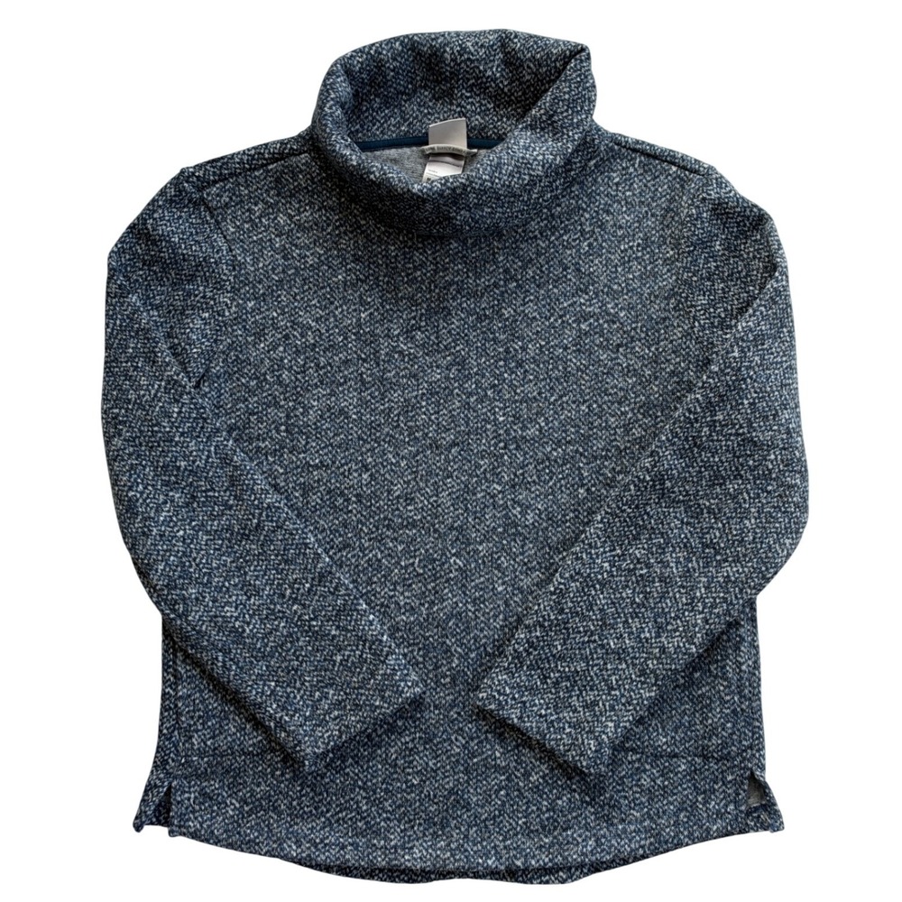 Avalanche Outdoor Supply Cowl Neck Pullover Women M Blue Marled Knit Excellent